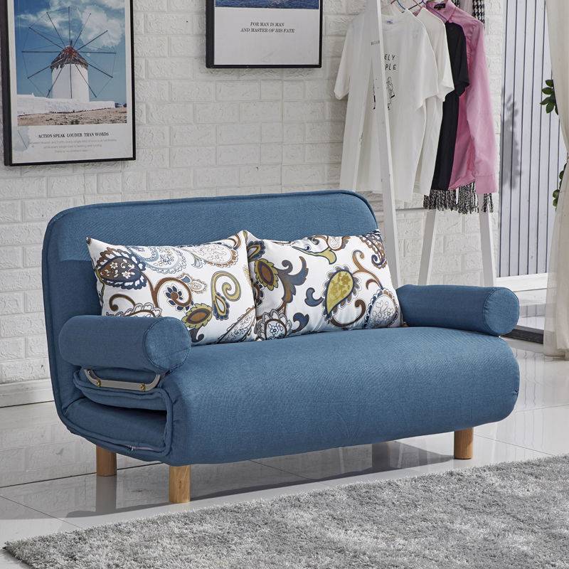 Folding sofa bed leisure recliner fabric breathable lazy sofa