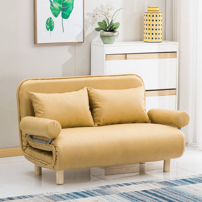 Folding sofa bed leisure recliner fabric breathable lazy sofa