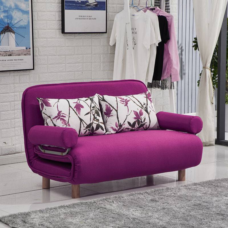 Folding sofa bed leisure recliner fabric breathable lazy sofa