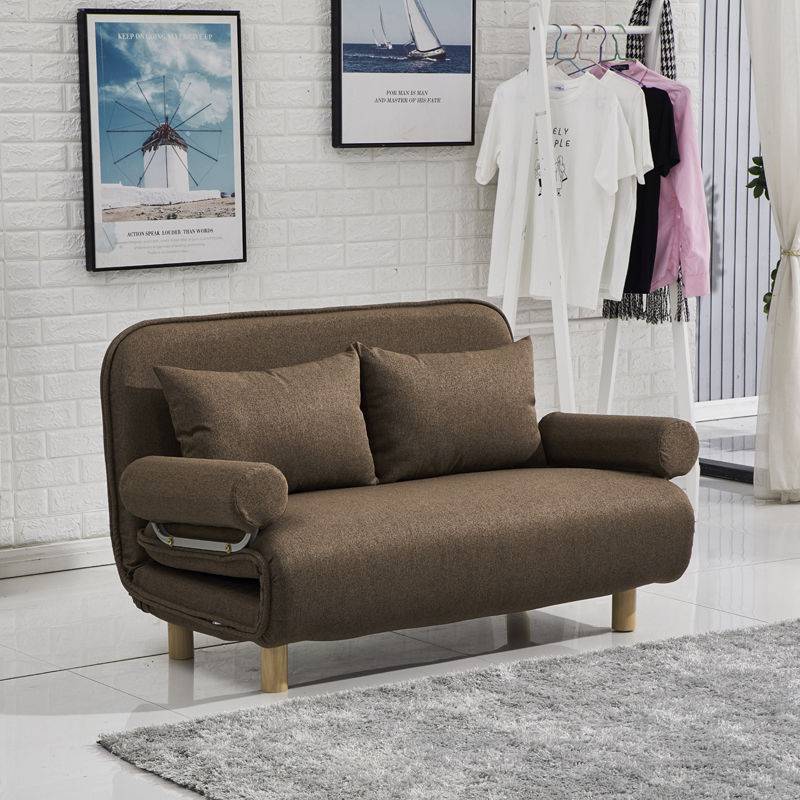 Folding sofa bed leisure recliner fabric breathable lazy sofa